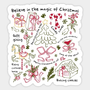Christmas Doodles Sticker